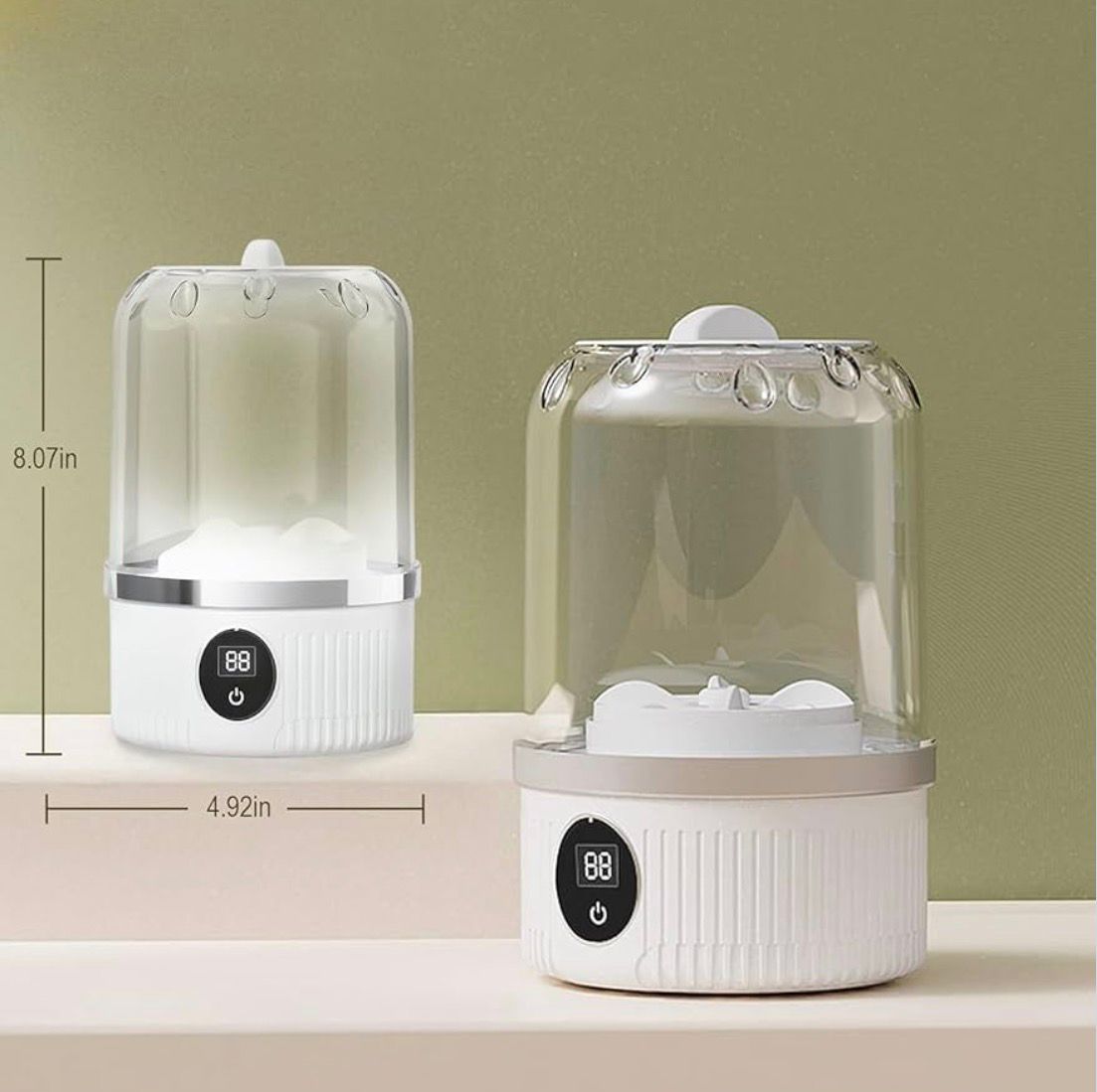 Mini lavadora portátil recargable de 1 L